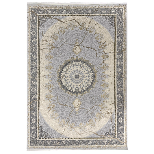 Covor Persia Khorasan 6689C Bej Gri, Persan, Living, Dormitor, Clasic, Elegant