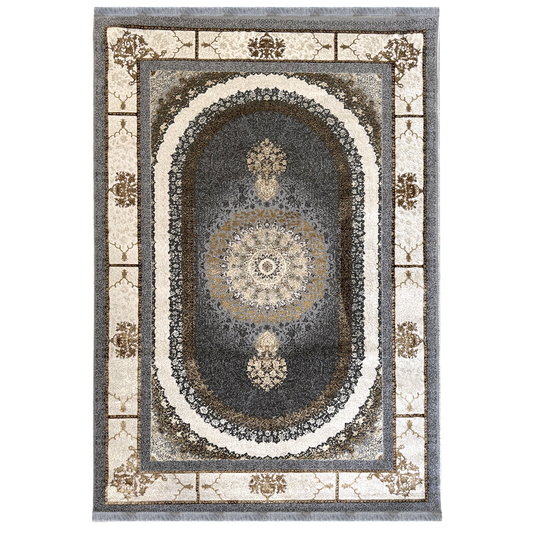 Covor Persia Ardabil 6758 Gri Crem, Persan,Living, Dormitor, Clasic,Elegante