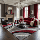 Covor Prime, Rosu/Gri, Living, Dormitor, COD: 7252A