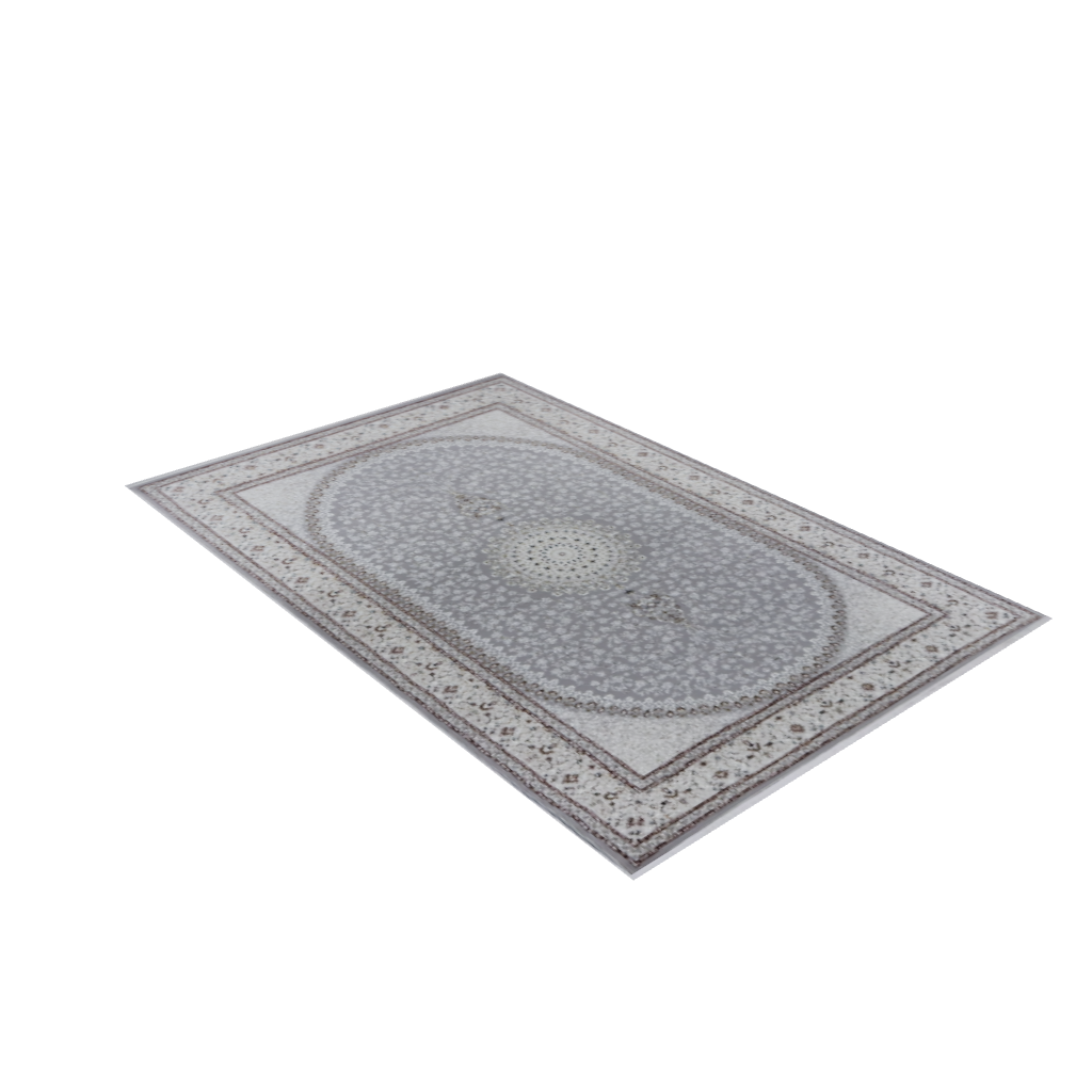 Covor Persia Qom 6924A Gri Crem, Persan, Living, Dormitor, Clasic,Elegant